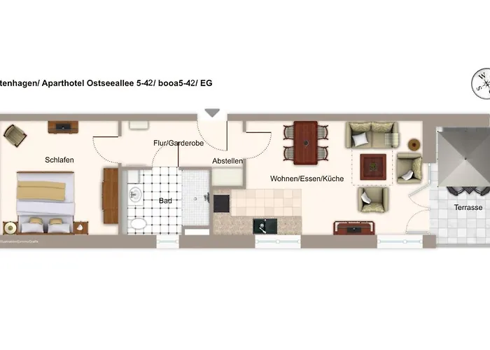 Ostseeallee Ostseeallee 5-42 Apartman Boltenhagen
